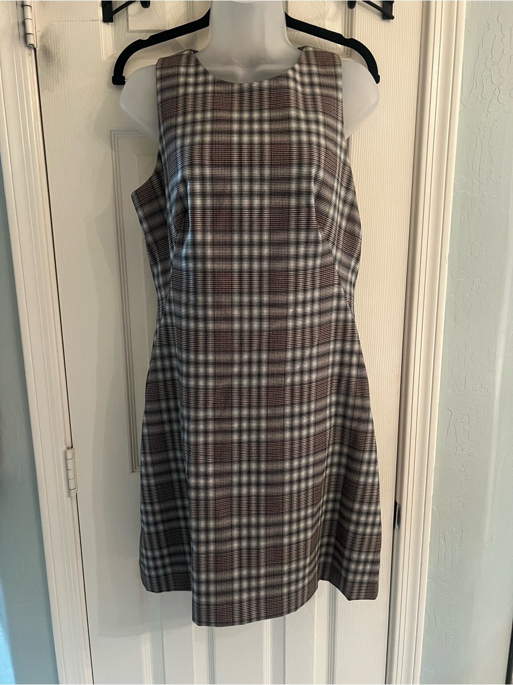 Theory wool plaid dress 8